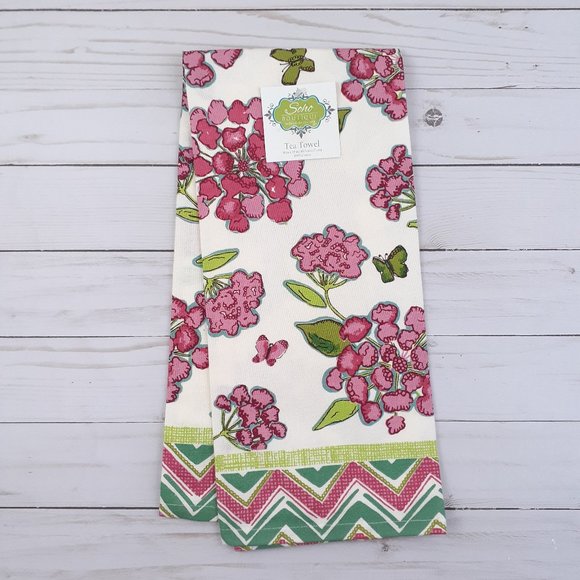 Kay Dee Designs | Kitchen | Kitchen Tea Towel Pink Green Floral ...